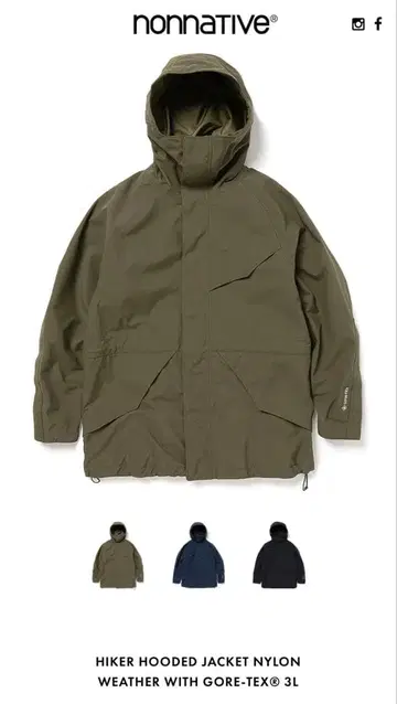 nonnative/ HIKER HOODED JACKET GORE-TEX