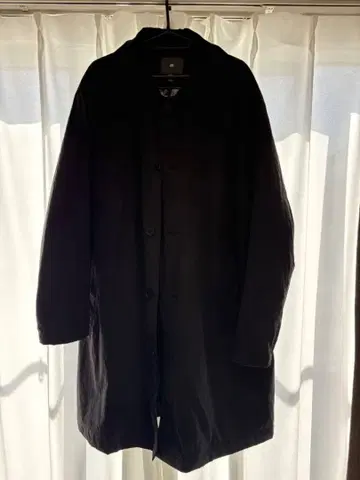 H&M 방수 방풍 스텐카라 코트 블랙