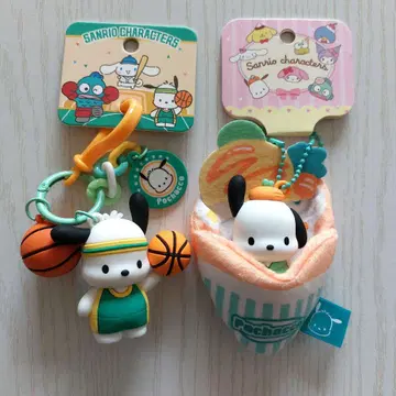 산리오 포차코 농구 크레이프 키링 한정판 해외