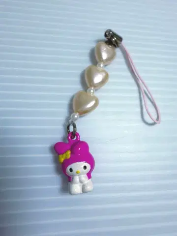종 비즈 스트랩 마이멜로디 헤이세이 레트로 산리오 키링