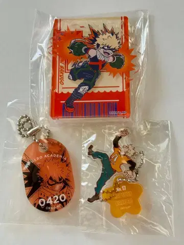 나의 히어로 아카데미아 바쿠고 카츠키 아크릴 키링 3개 세트