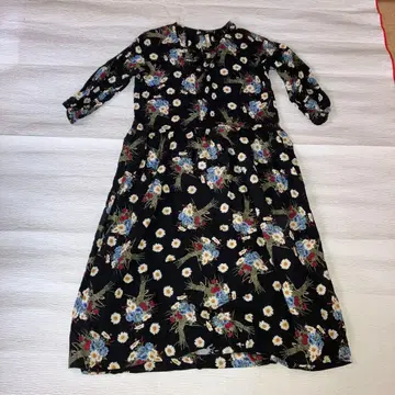 핑크하우스 꽃무늬 롱 원피스