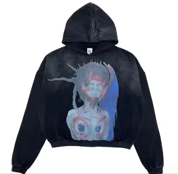 'PUNK REDEMPTION' Stone Wash Hoodie