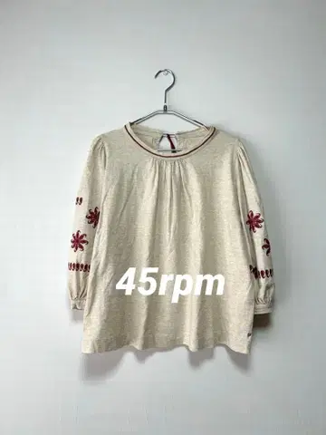 45rpm 포티파이브알피엠 소매 자수 블라우스