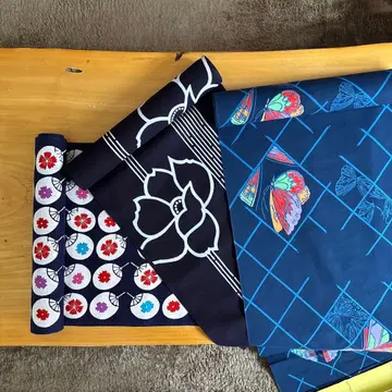 유카타 옷감 세트 4 (하자품입니다. 반드시 상품 설명을 읽어주세요)