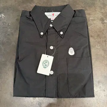 캡틴 산타 블랙 버튼 다운 셔츠 S