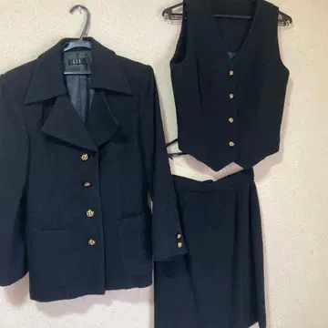 여성용 CIV 블랙스 정장 3세트 9호