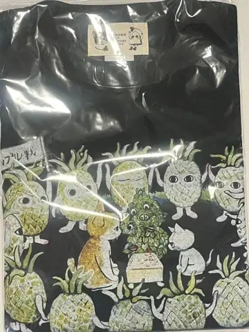 히구치 유코 기의 소리 콜라보 T셔츠 파인애플전 XL