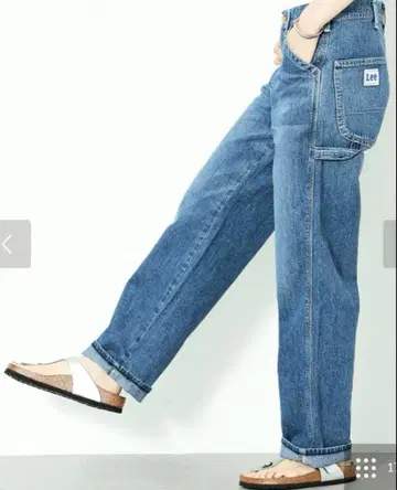 Lee 여성용 페인터 와이드 데님 팬츠 DUNGAREES