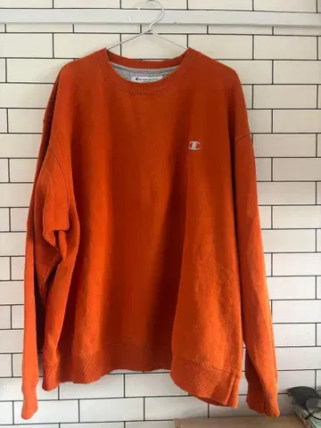 Champion 오렌지 2XL 스웨트 셔츠