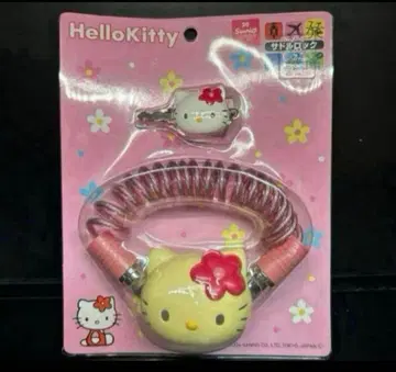 미개봉 새상품 헬로키티 스마일 락 안장 락 자전거 레트로