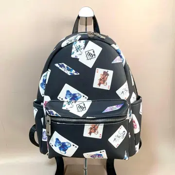 TRAVAS TOKYO 곰 올 패턴 백팩 트럼프 블랙