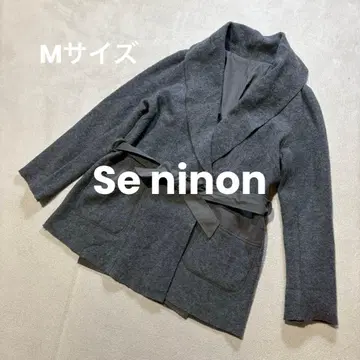 Se ninon (세니논) 가운 코트 울 코트 울 혼방