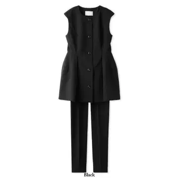 [ 새상품급 ] 셀포드 페플럼 셋업 블랙 38 베스트 팬츠 M 세레모니