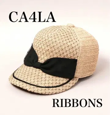 ca4la RIBBONS 리본 캡 밀짚모자