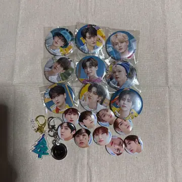 CRAVITY 캔뱃지 키링 끈 세트