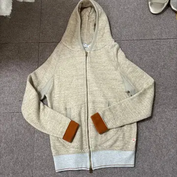 melple 베이지 풀 집업 후드티
