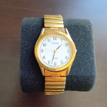 SEIKO SUCCESS ALBA 골드 손목시계 작동 확인 완료