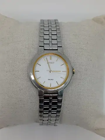 SEIKO SPIRIT 손목시계 실버/골드 작동 확인 완료