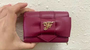 메종 드 플뢰르 핑크F 리본 지갑 컬러 J