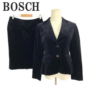 보쉬 스커트 수트 블랙 코튼 리오셀 38 C5617