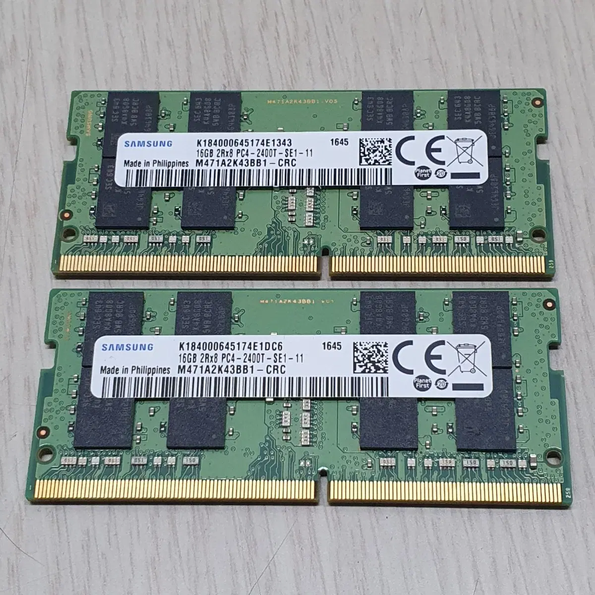 Samsung DDR4 16GB 3200 RAM 2 pieces on Bunjang Global Site