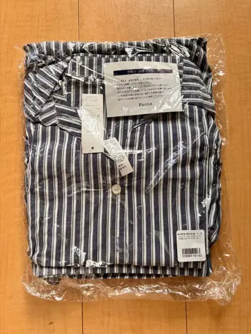 Pierrot 스트라이프 셔츠 M 사이즈 네이비
