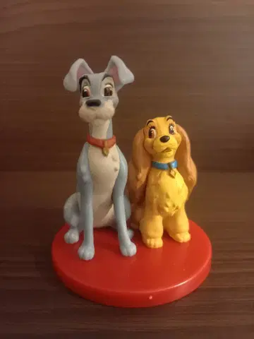 101마리 달마시안 레이디 & 트램프 피규어 2 캐릭터 세트