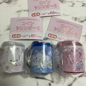 코인 실린더 3 마이멜로디 시나모롤 코기뮨 새상품 가챠 익명 배송