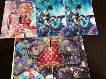 온게키 러브 라이브 콜라보 클리어 파일 5장 세트