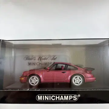 MINICHAMPS 포르쉐 911 터보 빨간색 메탈릭