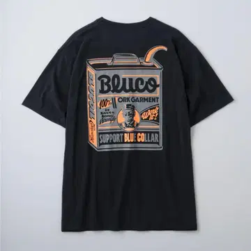 BLUCO 드라이 코튼 T셔츠 ART WORKS-(BLK)L