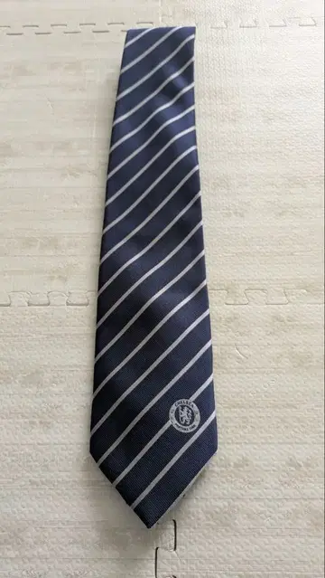 첼시 FC 스트라이프 넥타이 네이비