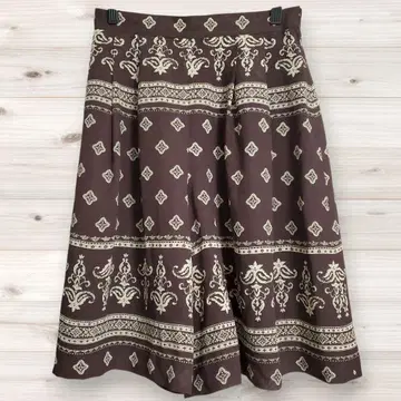 B1419 빈티지 무릎 기장 플레어 스커트(68) 올 패턴 일본제 레트로