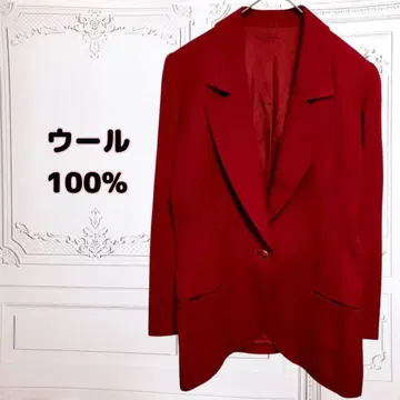 테일러드 자켓 [ F ] 레드 빨간색 싱글 쇼와 레트로 빈티지