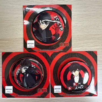 페르소나5 the Animation 중국 한정판 캔뱃지 주인공 묶음 판매