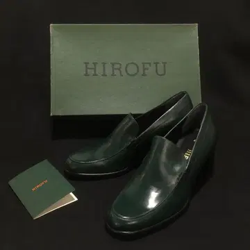 미사용품 90s HIROFU 로퍼 슬립온 여성용 23 그린