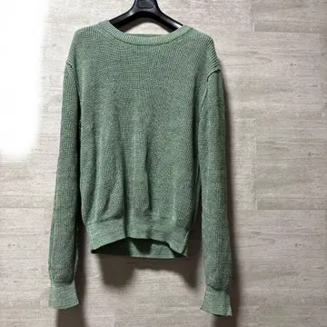 Ernie Palo 린넨 리브 니트 스웨터 크루넥 사이즈 46