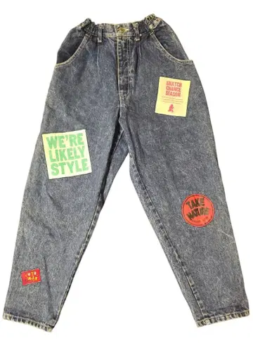 빈티지 패치워크 블루 데님 팬츠