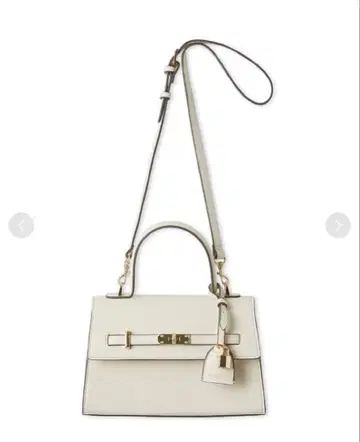 레어 셀포드 비쥬 트위스트 버클 핸드백 아이보리 새상품