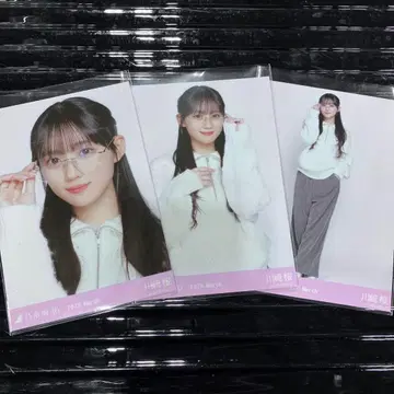 노기자카46 브로마이드 릴랙스 코디 3종 컴프 카와사키 벚꽃