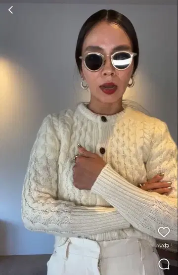 sorm'86 쁘띠 니트 S 사이즈 가디건