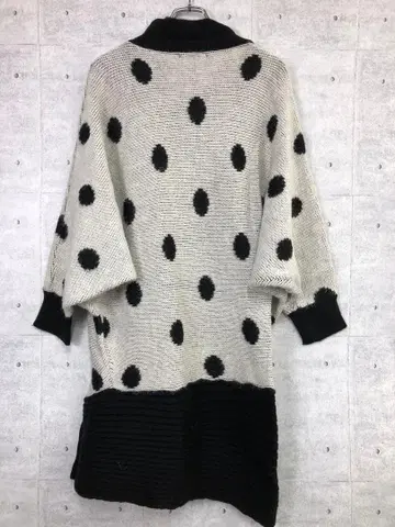 Koibito misaki 레트로 걸리시 구제 의류 도트 니트 원피스