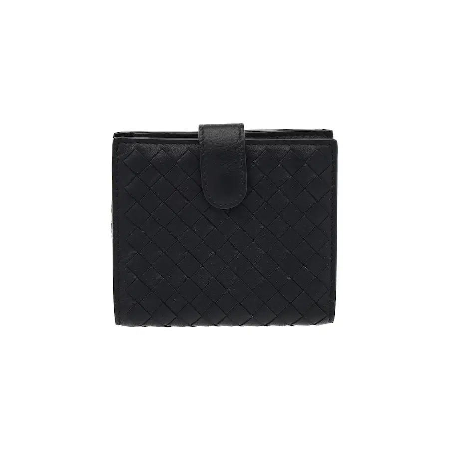 宝缇嘉（Bottega Veneta）Intrecciato编织纹理短款钱包
