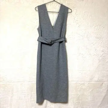미사용 새상품 [ Ballsey ] 그레이 V넥 타이트 원피스 벨트 포함