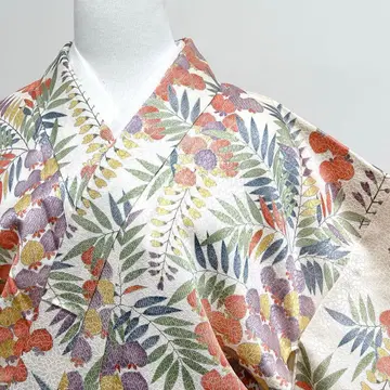 코몬 복숭아 등나무 고사리 컬러풀 꽃지문 기모노 023k