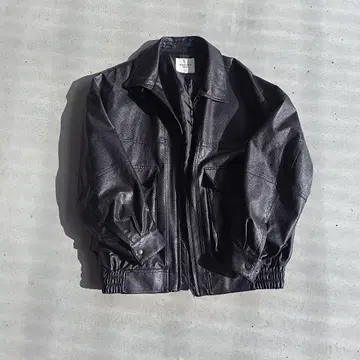 FREAK'S STORE 블랙 페이크 레더 자켓