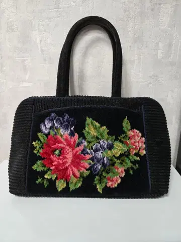 FEILER 꽃무늬 자수 핸드백