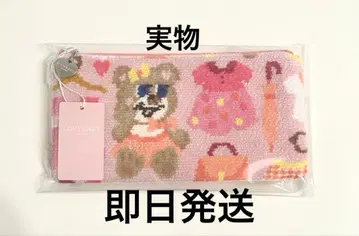 페이 라 니나의 옷장 플랫 파우치 러브러리 새상품 테디 걸