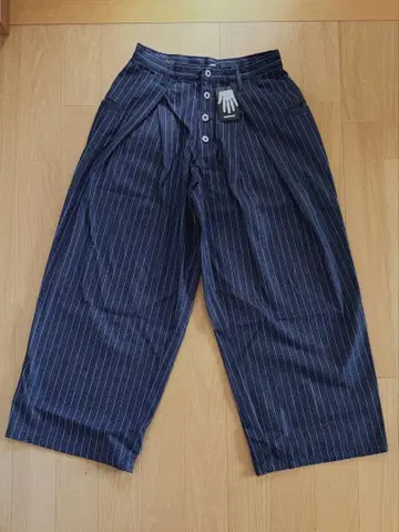 WISH FOR EVER ASSORT 배기 팬츠 네이비